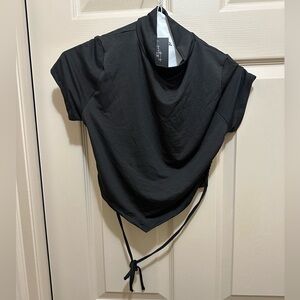 Pretty little thing crop black top - size: medium - brand new